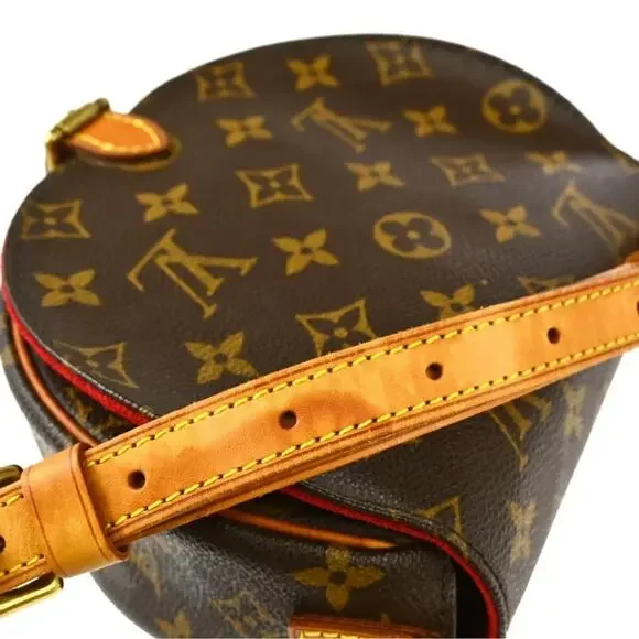 AUTHENTIC LOUIS VUITTON MONOGRAM TAMBOURINE SHOULDER CROSSBODY BAG FL0014 - Picture 4 of 10